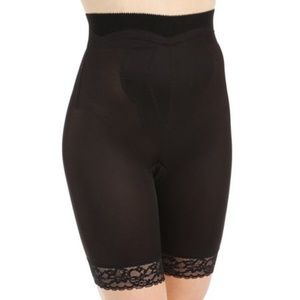 NEW Rago High Waist Thigh Slimmer Tulip Front Panel Shaper Shorts 6226 Black